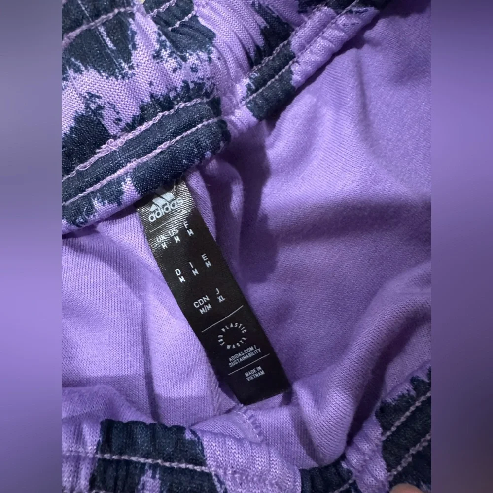 adidas Purple and Black Graphic Joggers